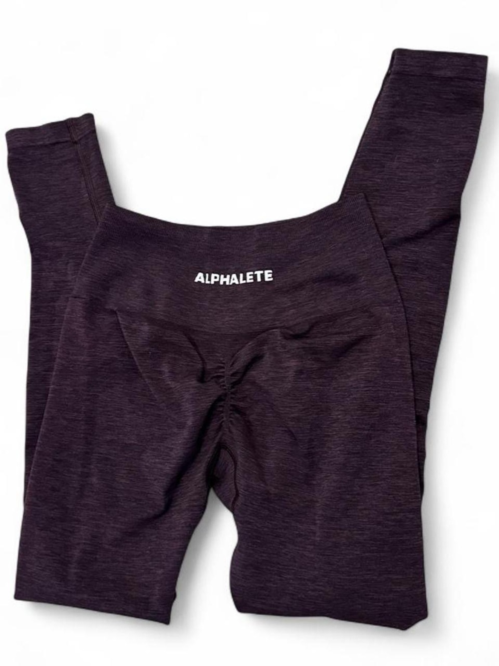 Alphalete Purple Amplify Scrunch Seamless Leggings